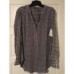 Houndstooth boutique tunic